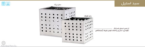 سبد استیل بسته 2 عددی برند PIP کد 120063