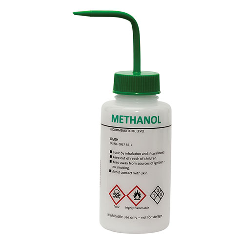 پیست 1000ml با درب و نازل یکپارچه لیبل‌دار ( متانول - درب سبز ) برند PIP کد 