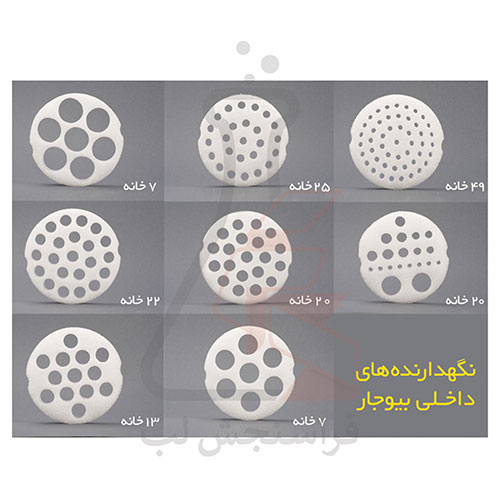 نگهدارنده داخلی بیوجار 7 حفره با قطر 34mm برند PIP کد 120161 