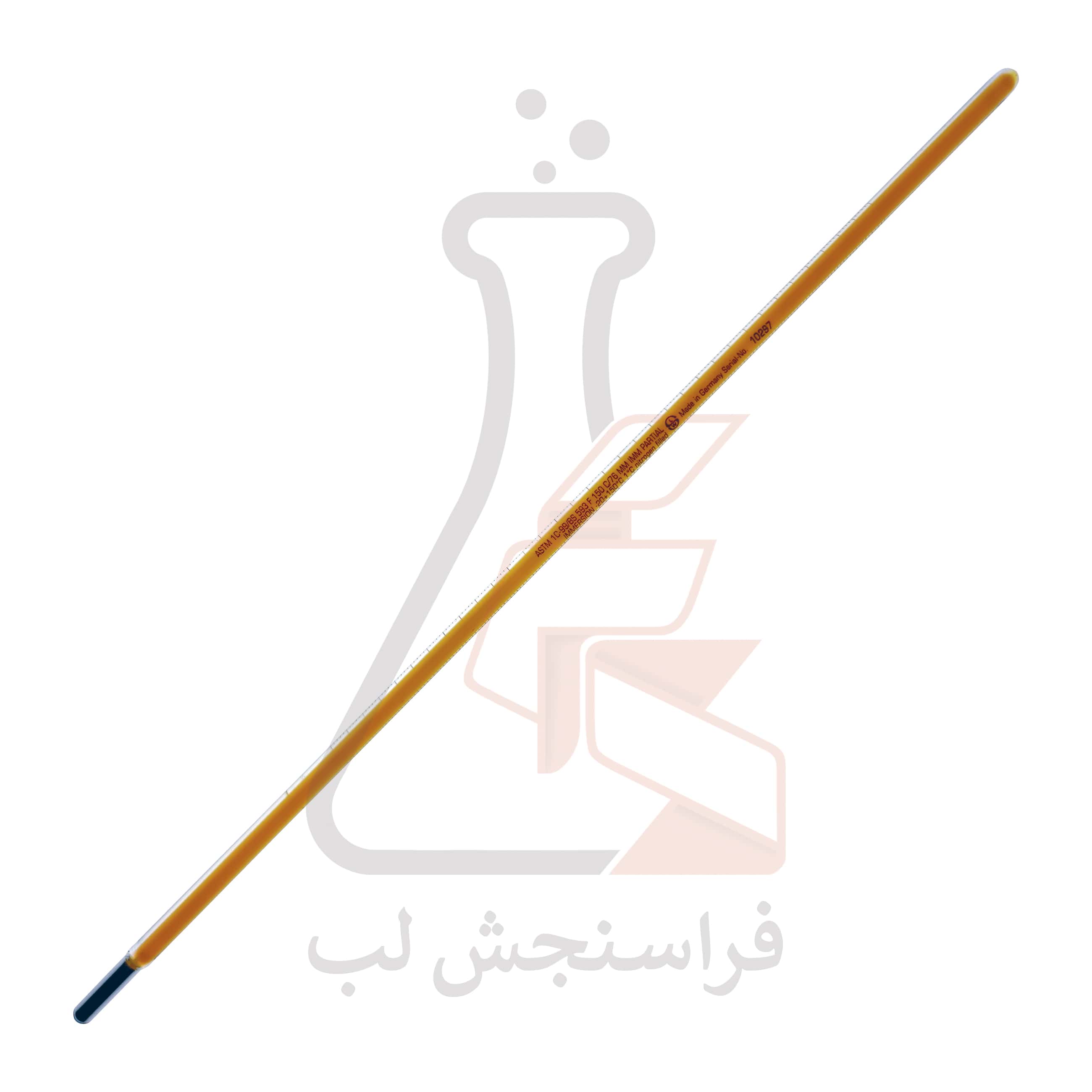 ترمومتر شیشه ای  ASTM جیوه ای Ludwig Schneider کد 1C