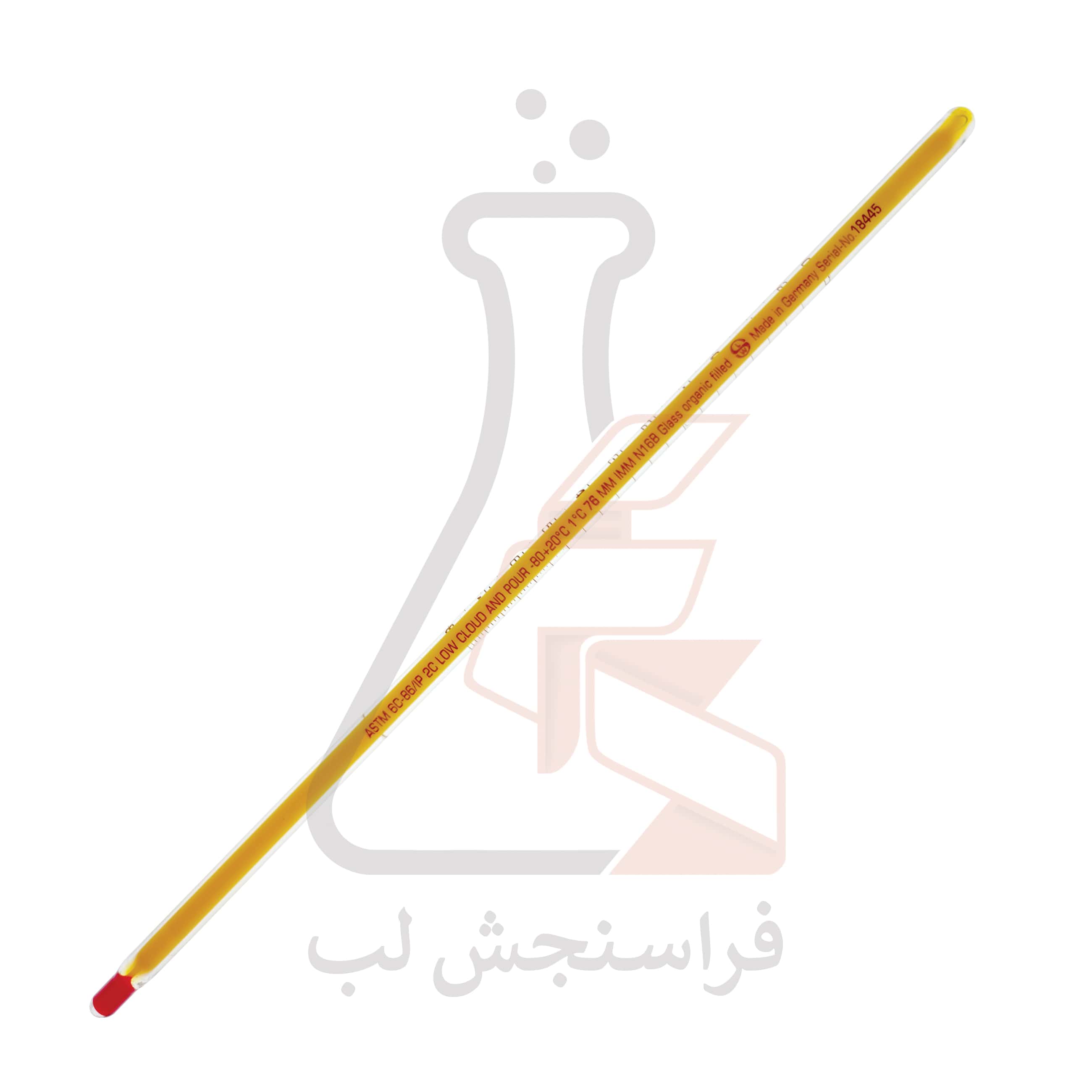 ترمومتر شیشه ای  ASTM الکلی Ludwig Schneider کد 6C