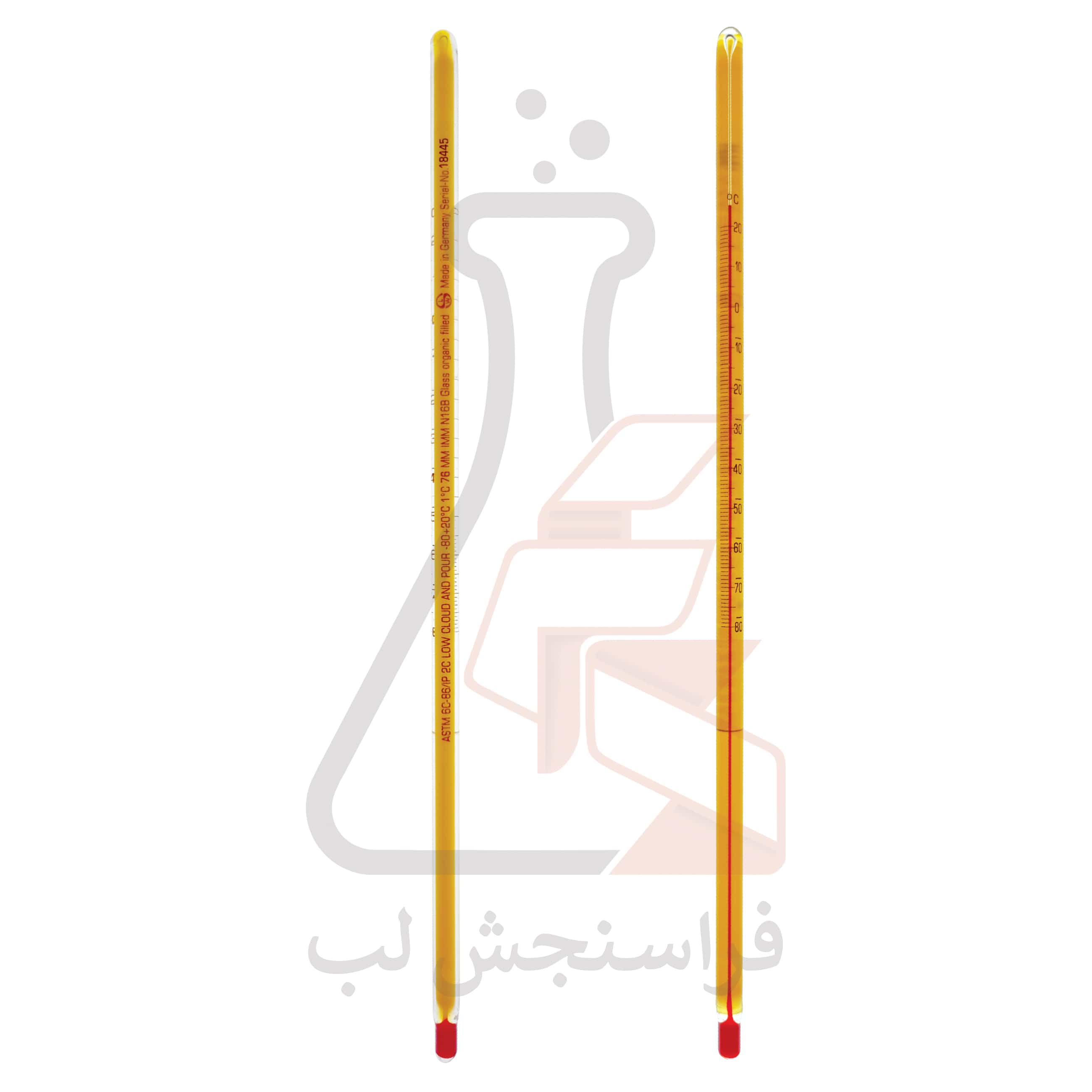 ترمومتر شیشه ای  ASTM الکلی Ludwig Schneider کد 6C