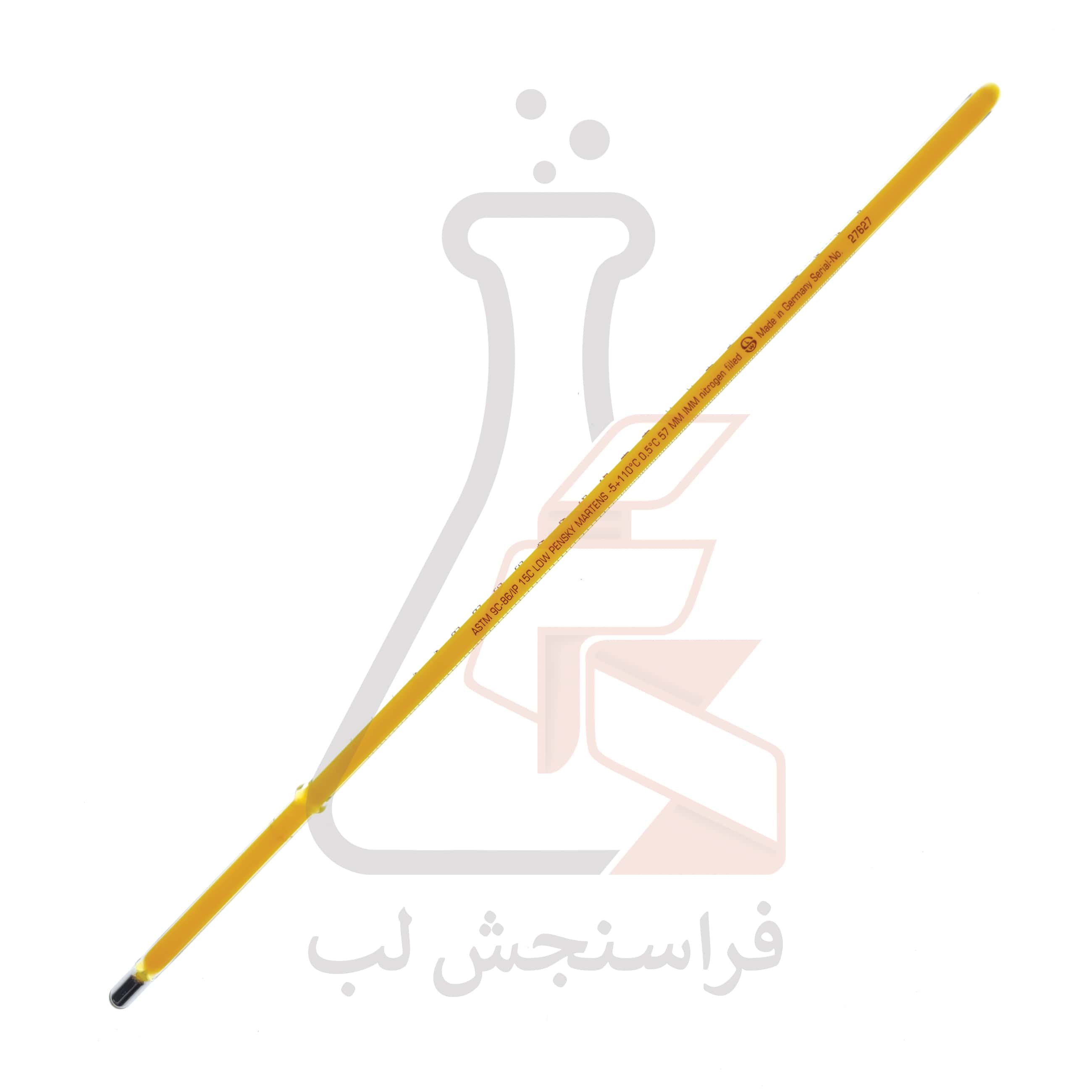 ترمومتر شیشه ای  ASTM جیوه ای Ludwig Schneider کد 9C
