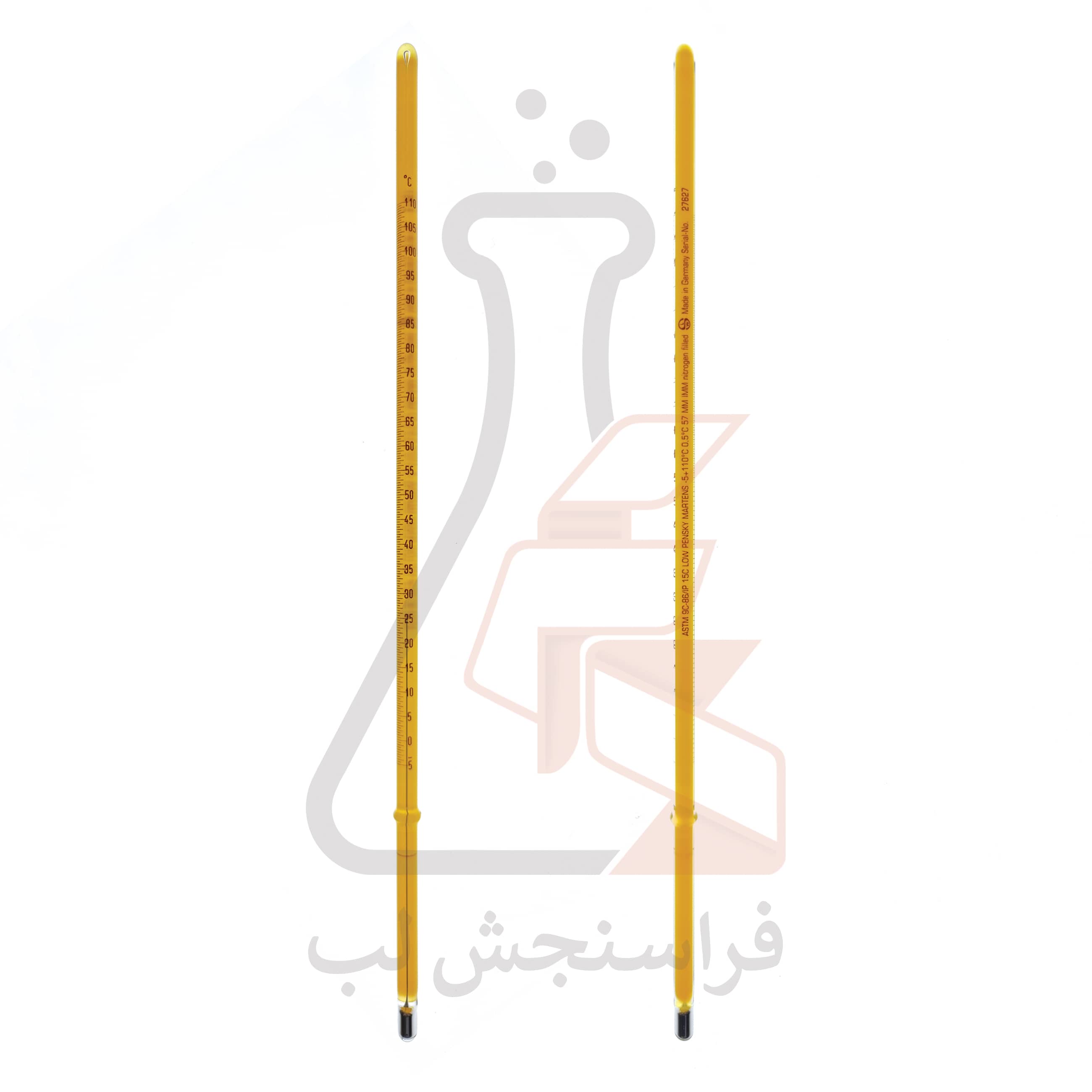 ترمومتر شیشه ای  ASTM جیوه ای Ludwig Schneider کد 9C