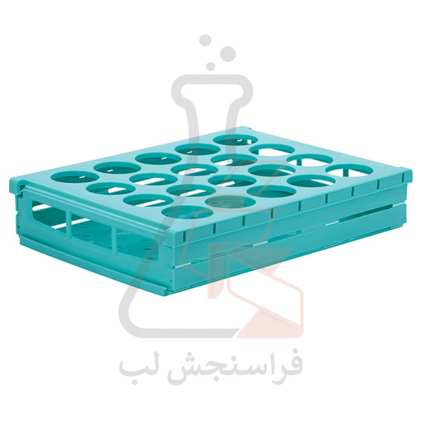 رک حمل نمونه 20 خانه برای ظروف نمونه تا قطر 48mm برند PIP کد 120105