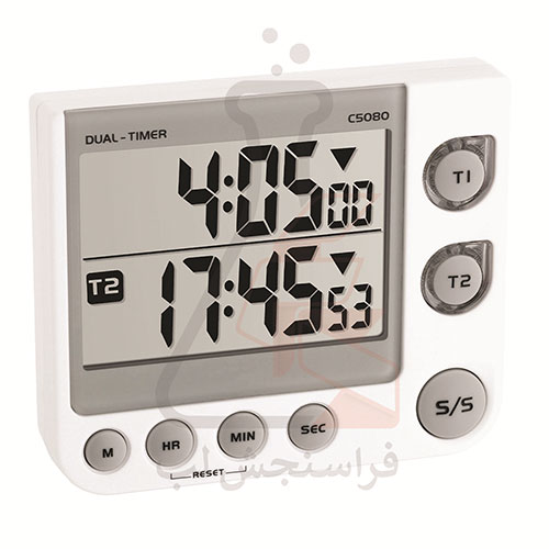 تایمر و کرنومتر دیجیتال دو زمانه برند TFA کد 38.2025