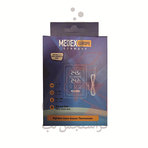 ترمومتر دیجیتال سنسوردار (داخل و خارج) برند MEDEX EUROPE کد E 140 206