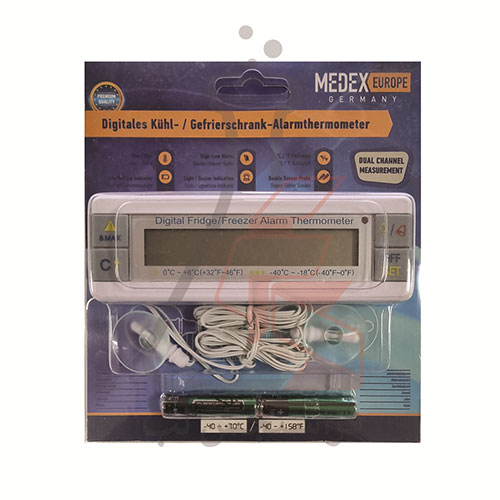 ترمومتر دیجیتال یخچال فریزر برند MEDEX EUROPE کد E 140 226