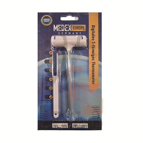 ترمومتر دیجیتال قلمی نفوذی (T شکل) برند MEDEX EUROPE کد E 140 115