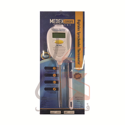 ترمومتر دیجیتال قلمی نفوذی (سخنگو ) برند MEDEX EUROPE کد E 140 138