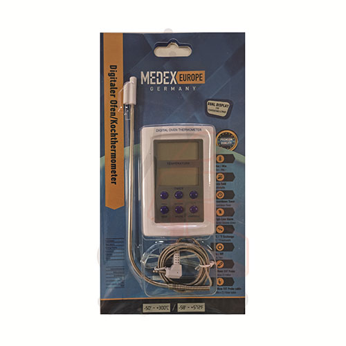 ترمومتر دیجیتال پراب دار (پخت و پز) برند MEDEX EUROPE کد E 140 261