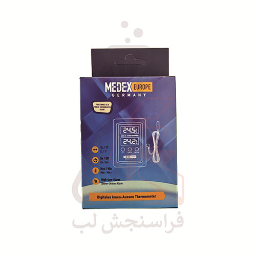ترمومتر دیجیتال سنسوردار (داخل و خارج) برند MEDEX EUROPE کد E 140 208
