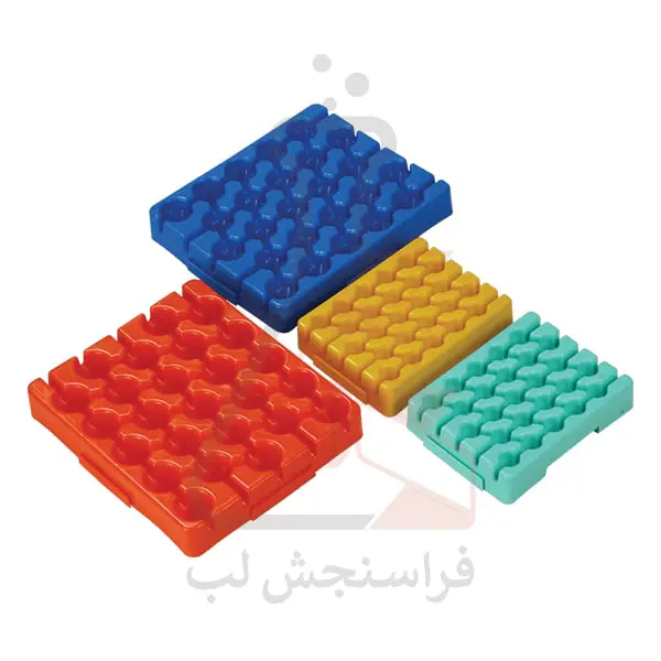 رک نگهدارنده لوله مخروطي (فالکون) 50 ميلي‌ليتري 25 خانه بسته 10 عددي برند PIP کد 120140